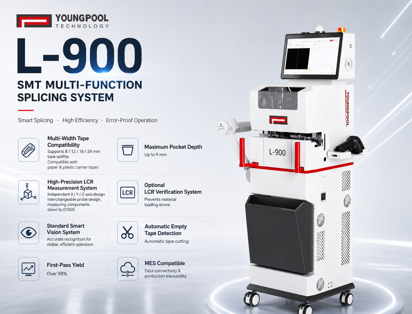 Youngpool Automatic Splicing Machine | Why Are More and More SMT Factories Adopting Automatic Tape Splicing Machines?